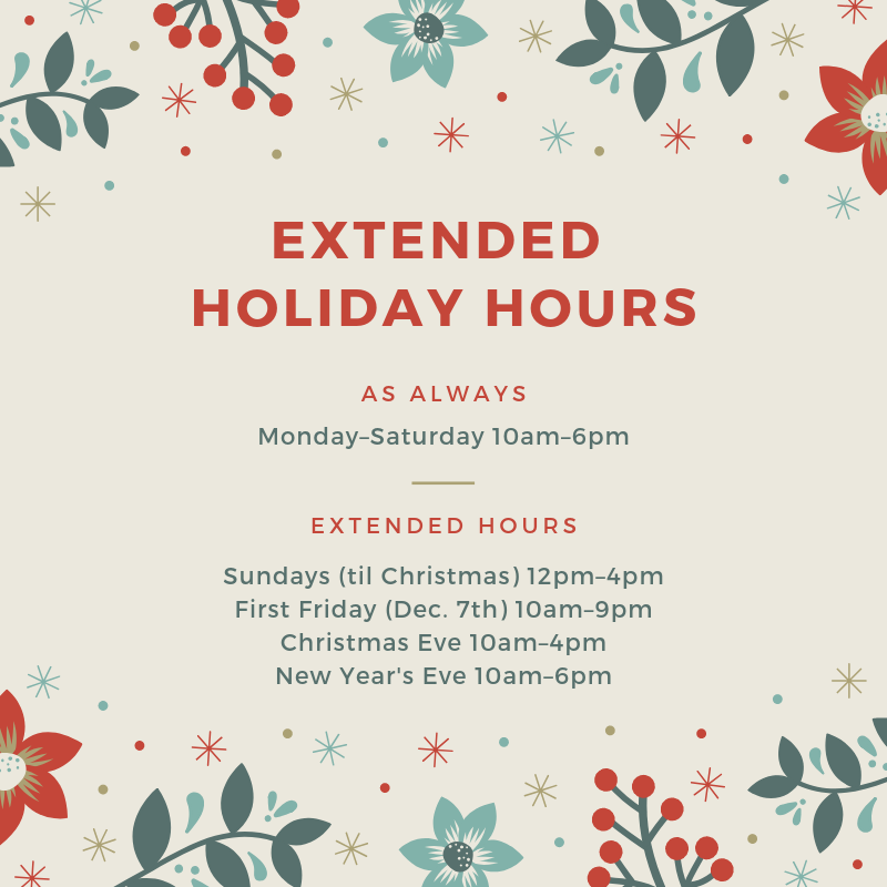 Extended Holiday Hours
